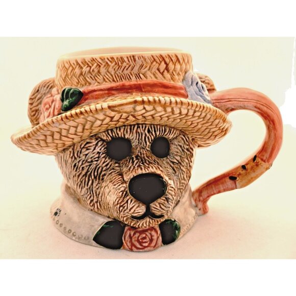 MUG-THE BOYDS COLLECTION-MS. BRUIN-"Afternoon Tea"-Plant Holder-Numbered Edition - Picture 10 of 13